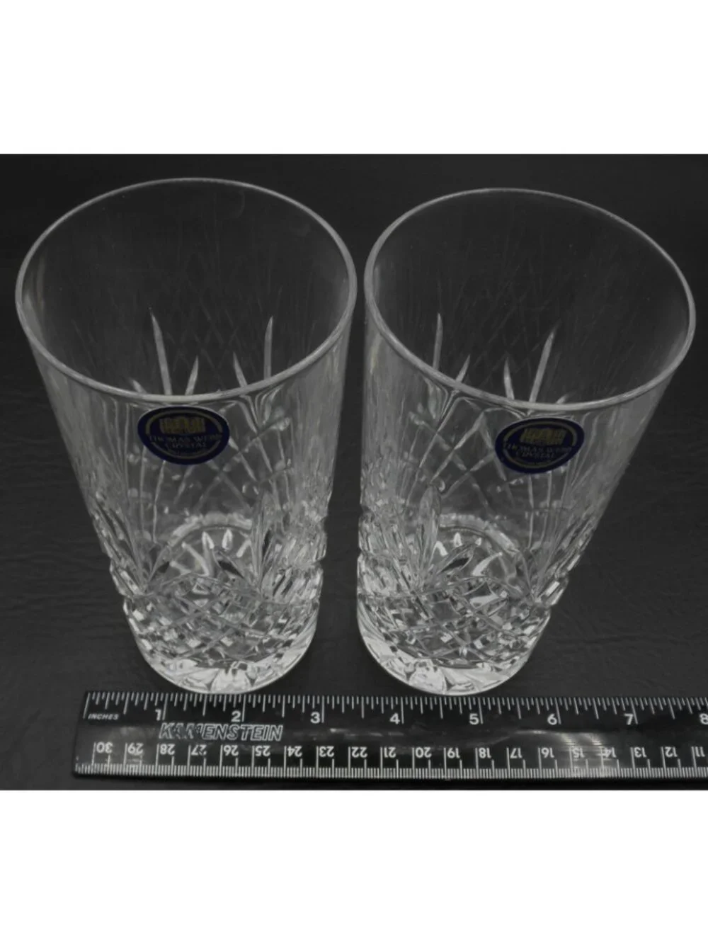 Thomas Webb Cut Crystal Flat WET15 Highball Glasses 5 5/8